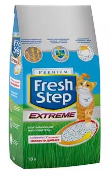 Наполнитель Fresh Step Extreme впитывающий цеолит без запаха 9,52кг 18 л