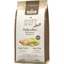 Полувлажный корм для собак Bosch Soft с курицей и бананами 1 кг