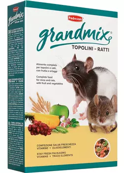 Сухой корм для грызунов Padovan Grandmix Topolini E Ratti 1 кг