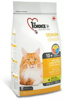 Сухой корм для кошек 1st Choice Senior Mature or Less Active 0,35 кг