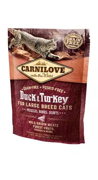 Сухой корм для кошек Carnilove Duck &amp; Pheasant for Adult – Hairball Control с уткой и фазаном 0,4 кг