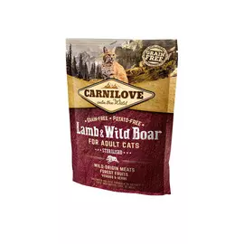 Сухой корм для кошек Carnilove Lamb &amp; Wild Boar for Adult – Sterilised с ягненком и диким кабаном для кастрированных и стерилизованных 0,4 кг