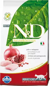Сухой корм для кошек Farmina N&amp;D Prime Adult беззерновой с курицей и гранатом 0,3 кг