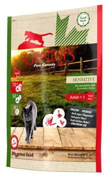 Сухой корм для кошек Genesis Pure Canada My Green Field Sensitive с гусем и курицей 2,268 кг
