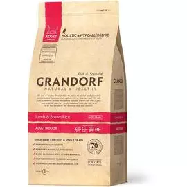 Сухой корм для кошек Grandorf Cat Indoor с ягненком и индейкой 2 кг
