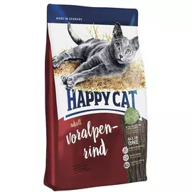 Сухой корм для кошек Happy Cat Adult Voralpen-Rind 4 кг