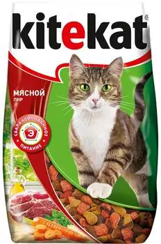 Сухой корм для кошек Kitekat Мясной пир 15 кг
