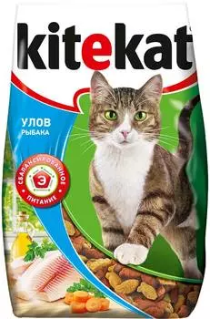 Сухой корм для кошек Kitekat Улов рыбака 15 кг