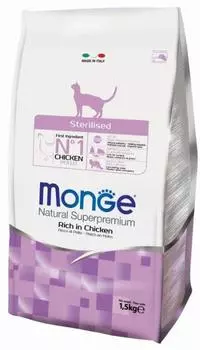 Сухой корм для кошек Monge Sterilised 0,4 кг