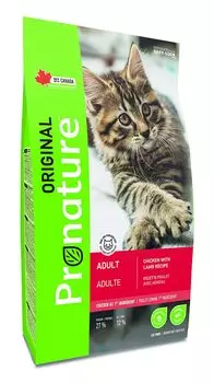 Сухой корм для кошек Pronature Original с курицей и ягненком 5 кг