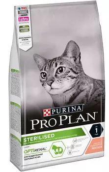 Сухой корм для кошек Purina Pro Plan Sterilised Feline Salmon 10 кг