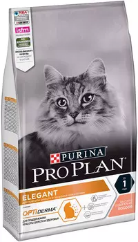Сухой корм для кошек Purina Pro Plan Elegant Plus Feline Salmon 10 кг