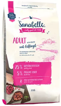Сухой корм для кошек Sanabelle Adult with Poultry 2 кг