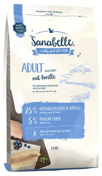 Сухой корм для кошек Sanabelle Adult with Trout 2 кг