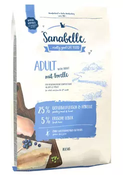 Сухой корм для кошек Sanabelle Adult with Trout 10 кг