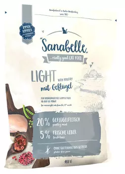 Сухой корм для кошек Sanabelle Light 0,4 кг