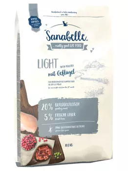 Сухой корм для кошек Sanabelle Light 10 кг