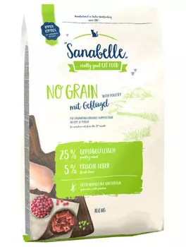 Сухой корм для кошек Sanabelle No Grain 10 кг