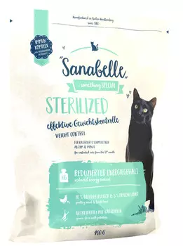 Сухой корм для кошек Sanabelle Sterilized 0,4 кг