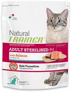 Сухой корм для кошек Trainer Natural Adult Sterilised Salmon 0,3 кг