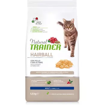 Сухой корм для кошек Trainer Natural Hairball Chicken 1,5 кг