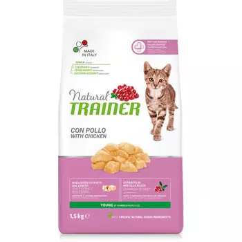 Сухой корм для кошек Trainer Natural Young Cat для молодых кошек от 7 до 12 месяцев 1,5 кг