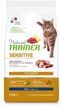 Сухой корм для кошек Trainer Sensitive Adult With Duck 1,5 кг