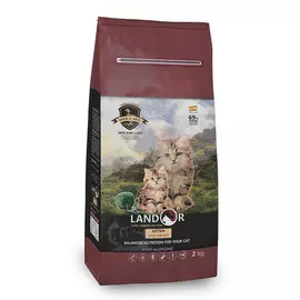Сухой корм для котят Landor Утка с рисом полнорационный 2 кг