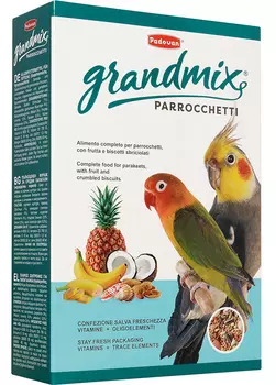 Сухой корм для попугаев Padovan Grandmix Parrocchetti комплексный 0,85 кг