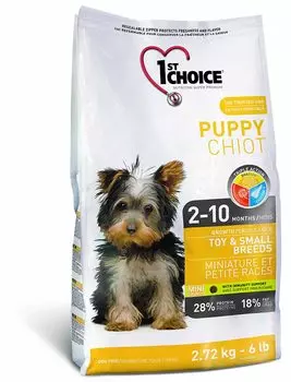 Сухой корм для щенков 1st Choice Puppy Toy &amp; Small Breeds 1 кг