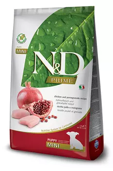 Сухой корм для щенков Farmina N&amp;D Prime Puppy Mini беззерновой с курицей и гранатом 0,8 кг
