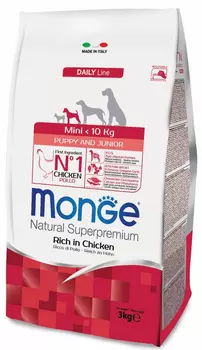 Сухой корм для щенков Monge Mini Puppy &amp; Junior 0,8 кг