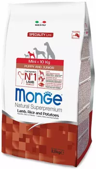 Сухой корм для щенков Monge Speciality Mini Puppy&amp;Junior 0,8 кг