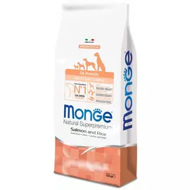 Сухой корм для щенков Monge Speciality Puppy&amp;Junior лосось с рисом 12 кг
