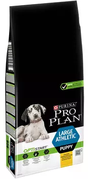 Сухой корм для щенков Purina Pro Plan Dog Large Athletic Puppy с курицей и рисом 12 кг