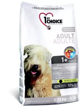 Сухой корм для собак 1st Choice Adult Hypoallergenic 6 кг