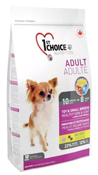 Сухой корм для собак 1st Choice Adult Toy &amp; Small Breeds Healthy Skin &amp; Coat 0,35 кг