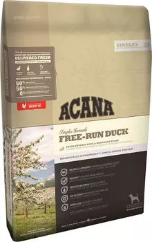 Сухой корм для собак Acana Singles Dog Free-Run Duck 11,4 кг