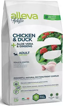 Сухой корм для собак Alleva Holistic Adult Mini с курицей и уткой 2 кг