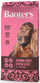 Сухой корм для собак Banters Senior Light курица с рисом 15 кг
