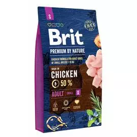 Сухой корм для собак Brit Premium by Nature Adult S 8 кг