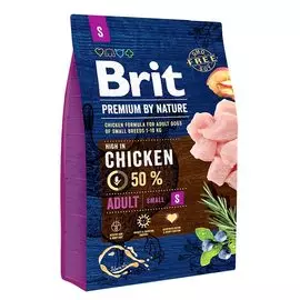 Сухой корм для собак Brit Premium by Nature Adult S 3 кг