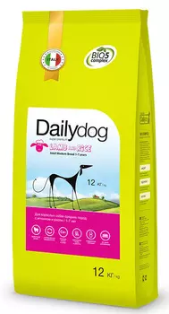 Сухой корм для собак DailyDog Adult Medium Breed Lamb And Rice 12 кг