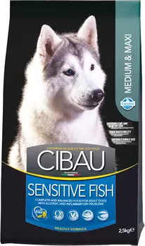Сухой корм для собак Farmina Cibau Sensitive Fish Medium &amp; Maxi 2,5 кг