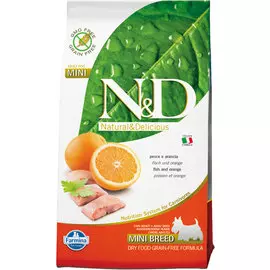 Сухой корм для собак Farmina N&amp;D Grain-Free Canine Fish &amp; Orange Adult Mini 2,5 кг