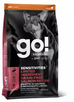 Сухой корм для собак Go! Sensitivity + Shine Salmon Dog Recipe Limited Ingredient Diet Grain Free &amp; Potato Free 9,98 кг