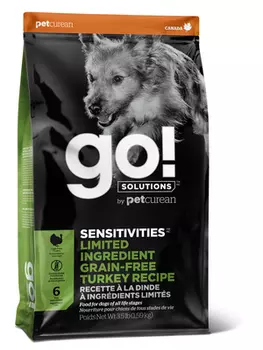 Сухой корм для собак Go! Sensitivity + Shine Turkey Dog Recipe Grain Free &amp; Potato Free 9,98 кг
