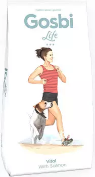 Сухой корм для собак Gosbi Life Vital With Salmon с лососем 3 кг