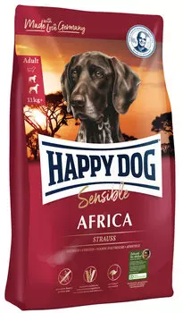 Сухой корм для собак Happy Dog Supreme Sensible Africa 12,5 кг