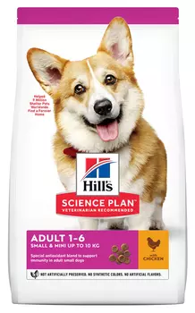 Сухой корм для собак Hills Science Plan Canine Adult 1-6 Small &amp; Miniature Chicken &amp; Turkey 6 кг